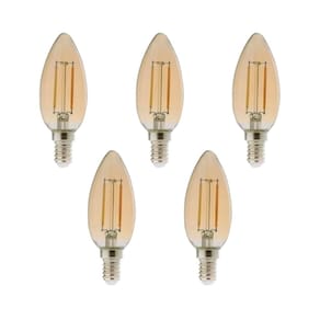 Lâmpada Led Avant Retro Vela 2W 2200K E-14 220V 5 Unidades