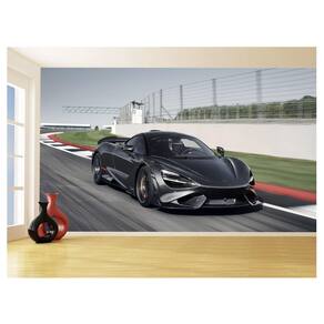 Papel De Parede 3D Carro Mc Laren Pista Super 3,5M Car274