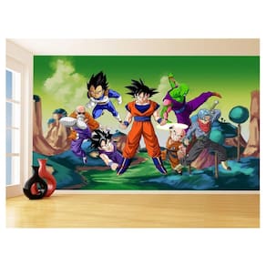 Papel De Parede Dragon Ball Goku Vegeta Anime 3,5M Dbz285