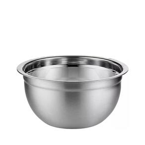 Tigela bowl aço inox 22 cm fundo multiuso profissional