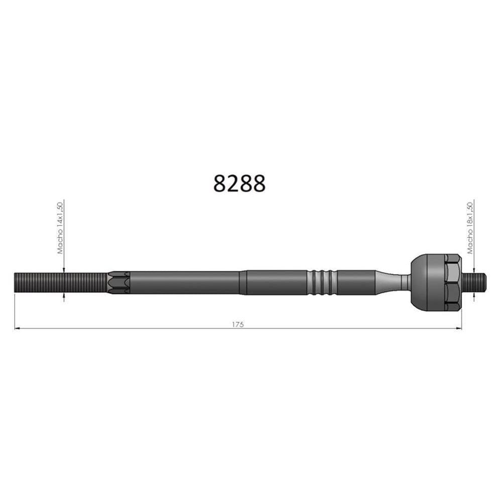 Barra axial new civic 2006 a 2011 bortec