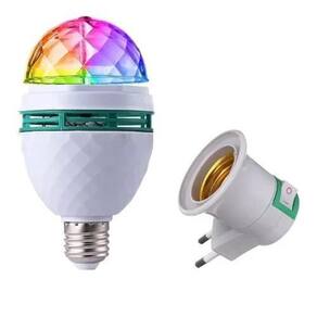 Lâmpada led globo colorido giratório para festa discoteca dj