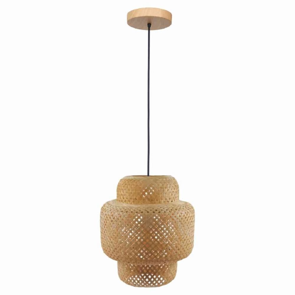 Pendente Flora 310 Fibra De Bambu 1Xe27 G-Light