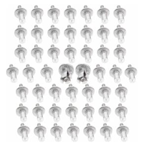 Rebites Fixadores Grampos Em Aluminio 7Mm - Kit 100 Peças