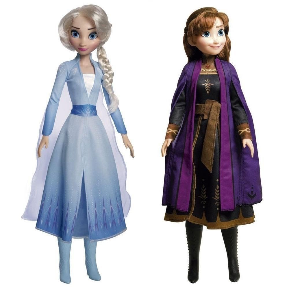 Kit bonecas anna e elsa frozen 2 disney baby brink