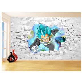 Papel De Parede 3D Dragon Ball Goku Vegeta Anime 3,5M Dbz84