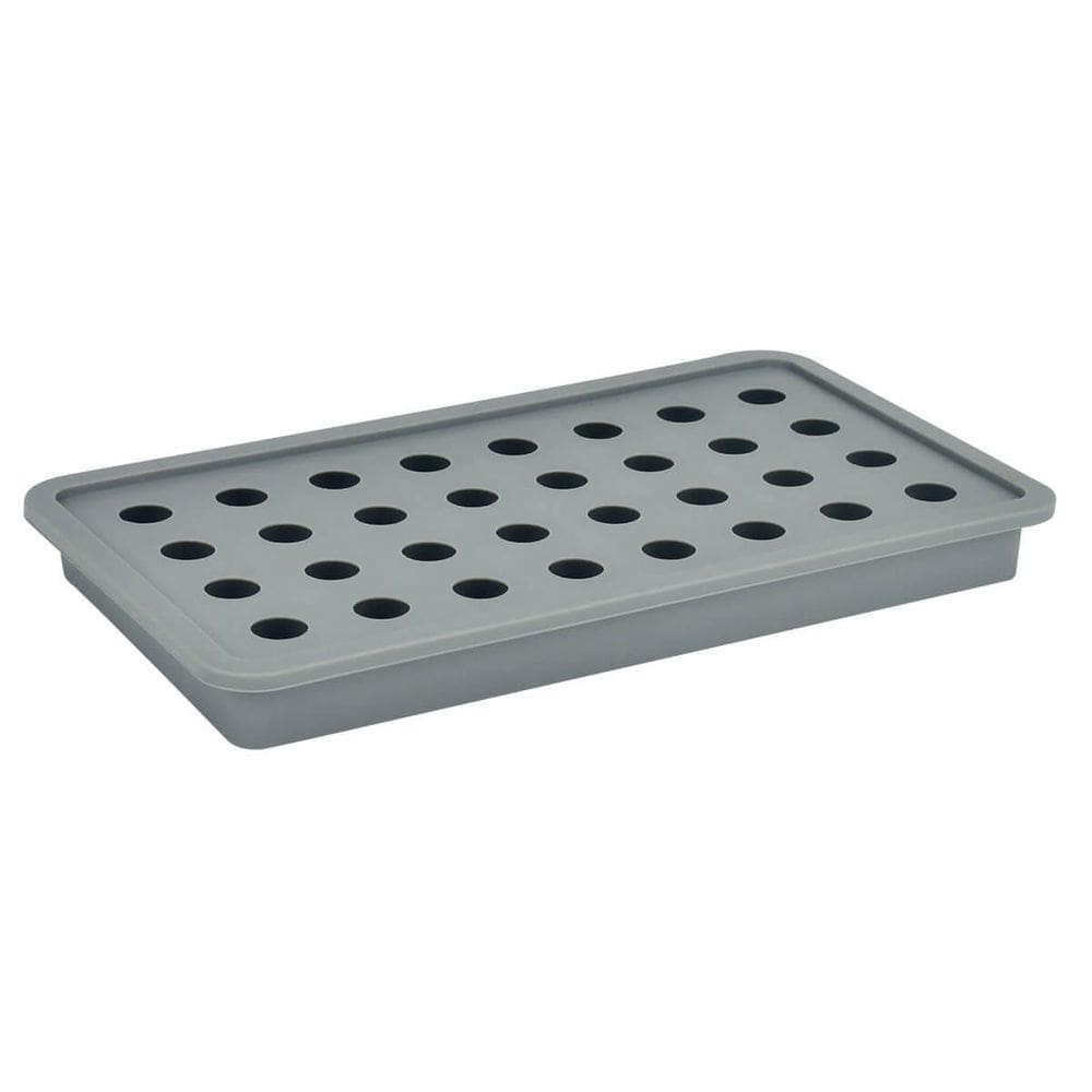 Forma de gelo silicone redondo - 32 - cinza escuro