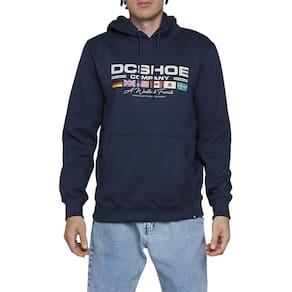 Moletom DC Shoes Canguru Worldwide Fav 305G WT24 Marinho