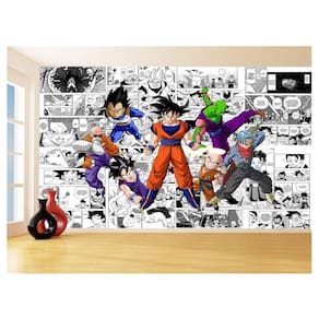Papel De Parede Dragon Ball Goku Vegeta Anime 3,5M Dbz204