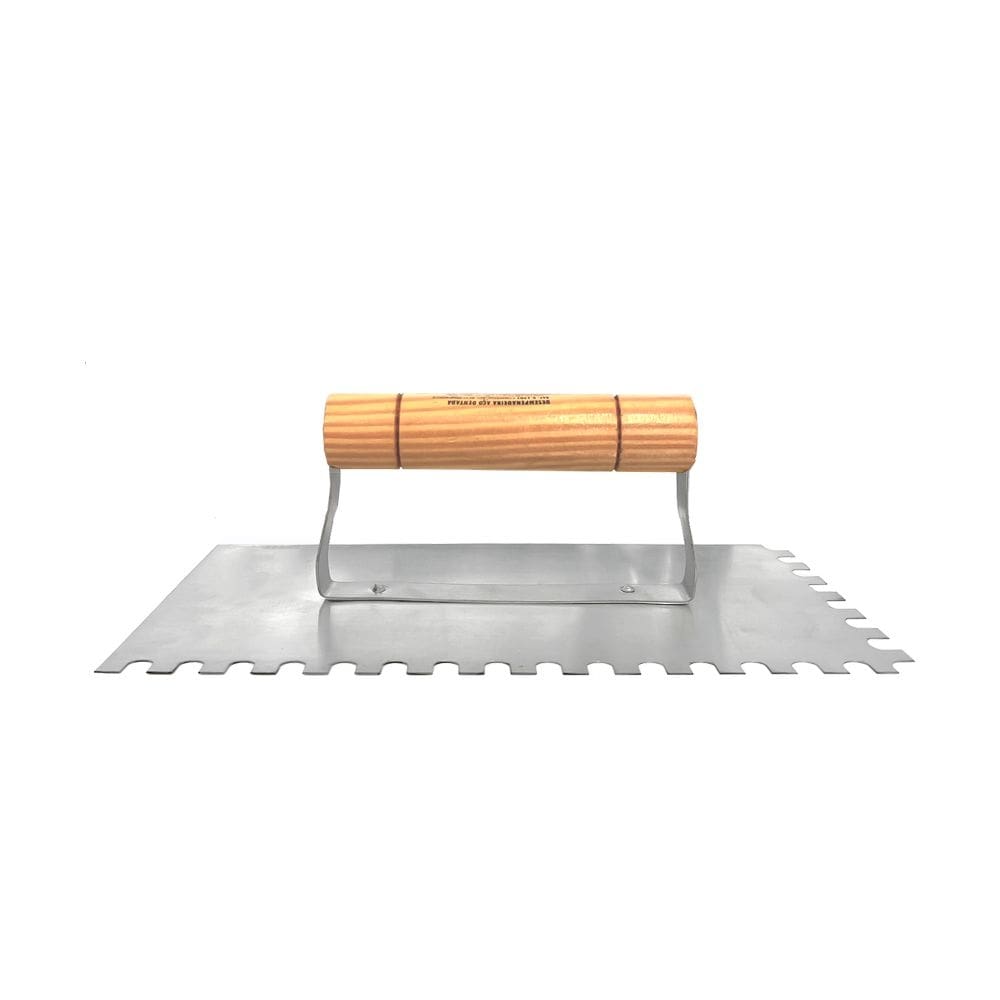 Desempenadeira Aço Inox Dentada 12x24cm