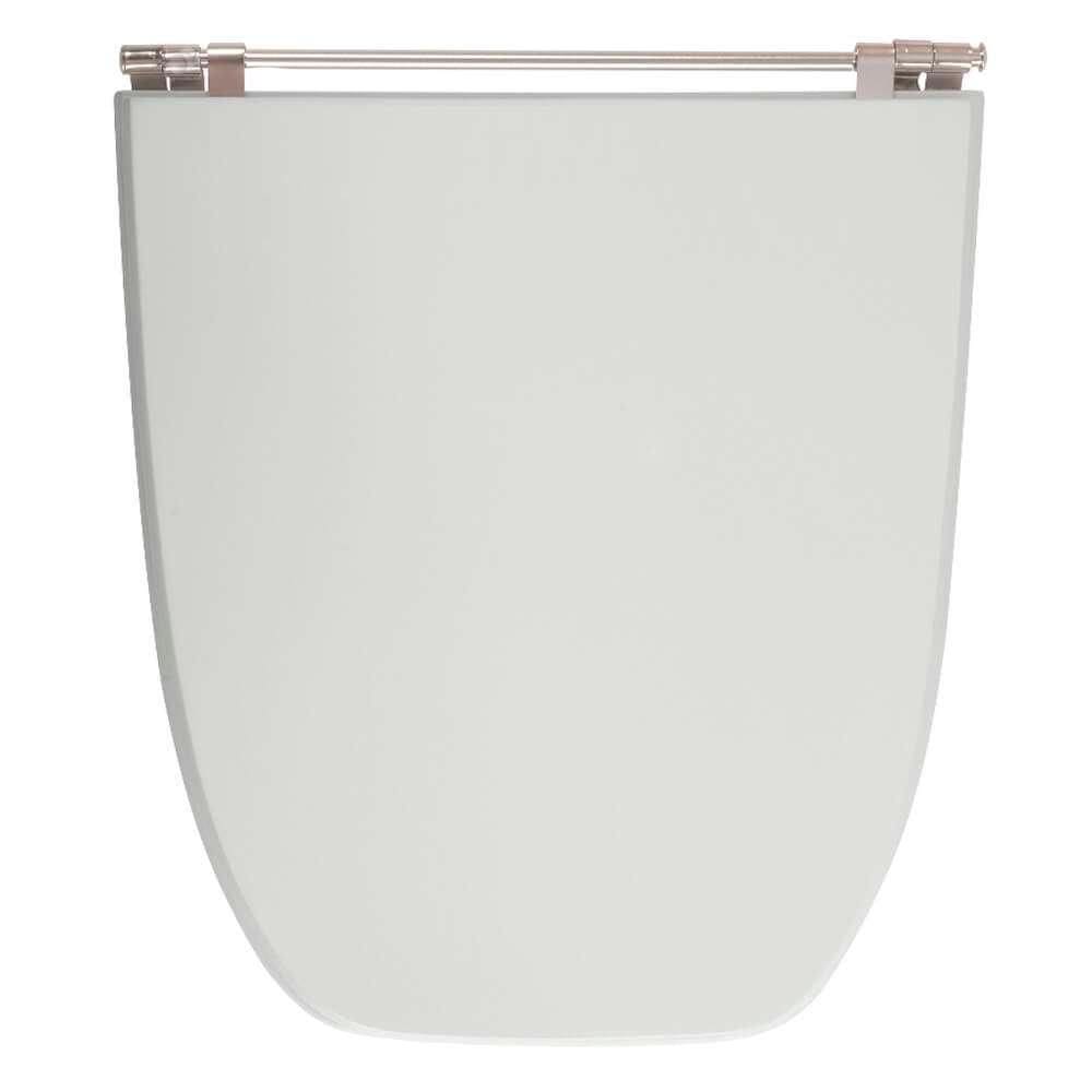 Assento Sanitário Scala Sterling Cinza Claro para vaso Ideal Standard