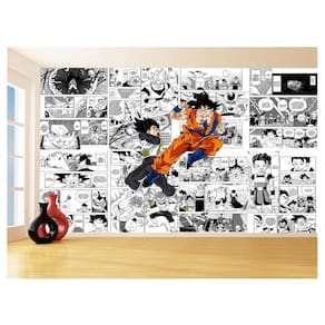 Papel De Parede Dragon Ball Goku Vegeta Anime 3,5M Dbz250