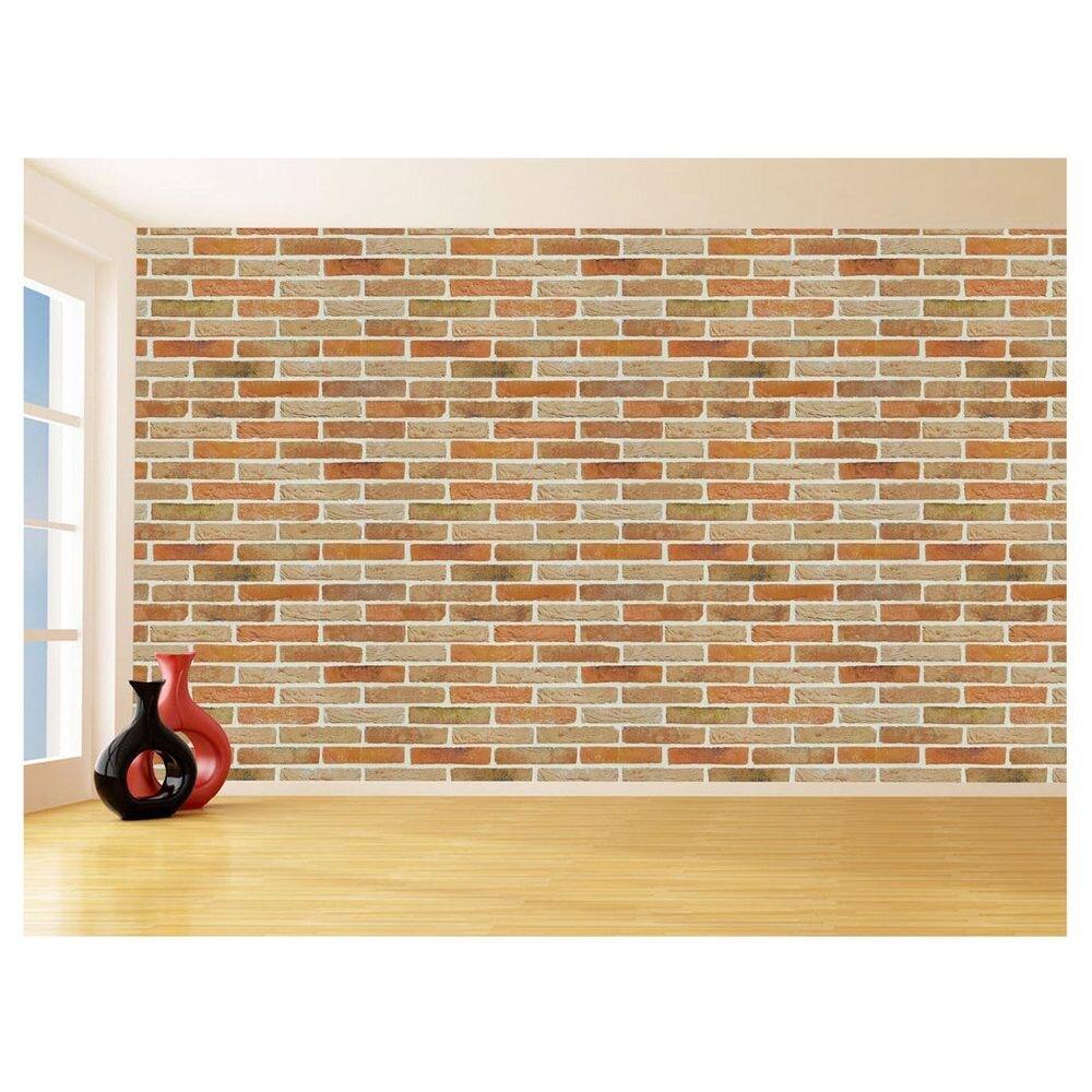 Papel De Parede 3D Tijolo Sala Tijolinho Vista 3,5M Xbr04