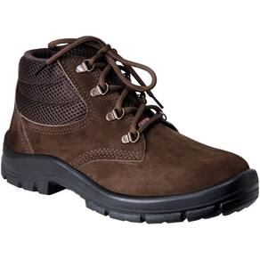 Botina Segurança Nobuck Flex 2004M Marrom Cadarço N° 40