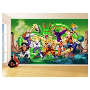 Papel De Parede Dragon Ball Goku Vegeta Anime 3,5M Dbz292
