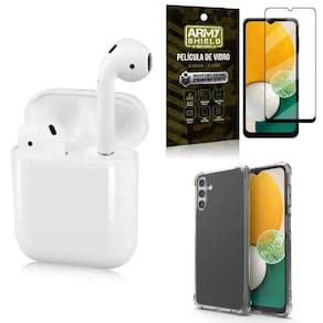 Kit capinha a13 5g + fone ouvido bluetooth ly122 + película