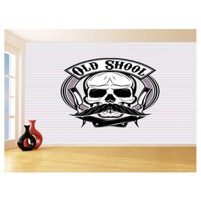 Papel De Parede 3D Barbearia Barber Shop Logo 3,5M Brb15