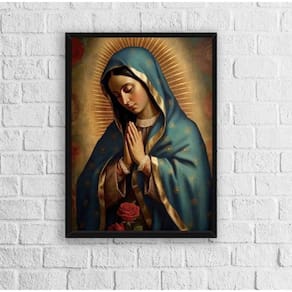 Quadro Decorativo Imaculado Coração De Maria 45X34Cm