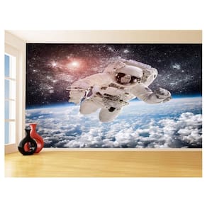 Papel De Parede 3D Espaço Estrelas Astronauta 3,5M Nsp90