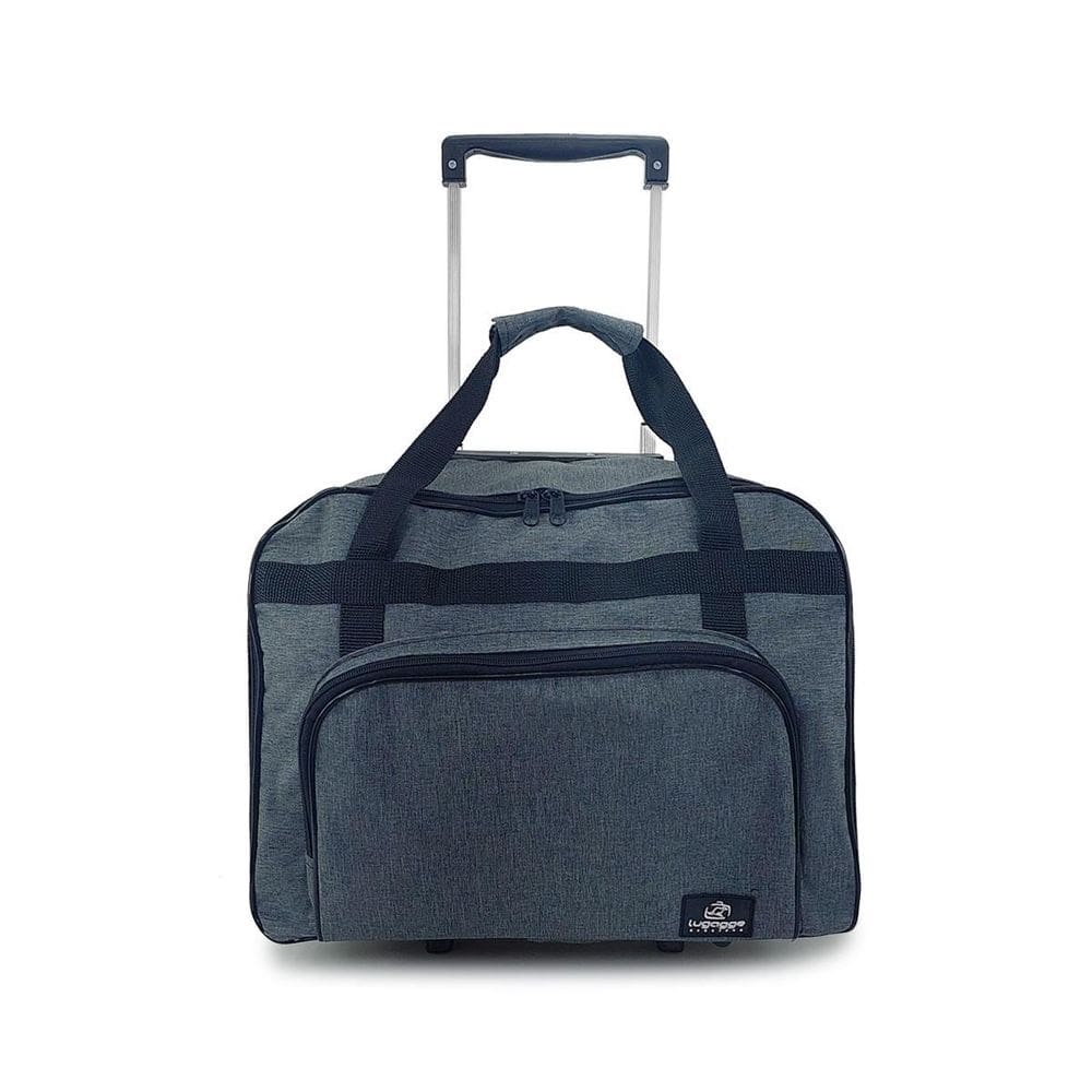 Mala Vendedor Roupa Cosméticos Cinza 43x33x20cm