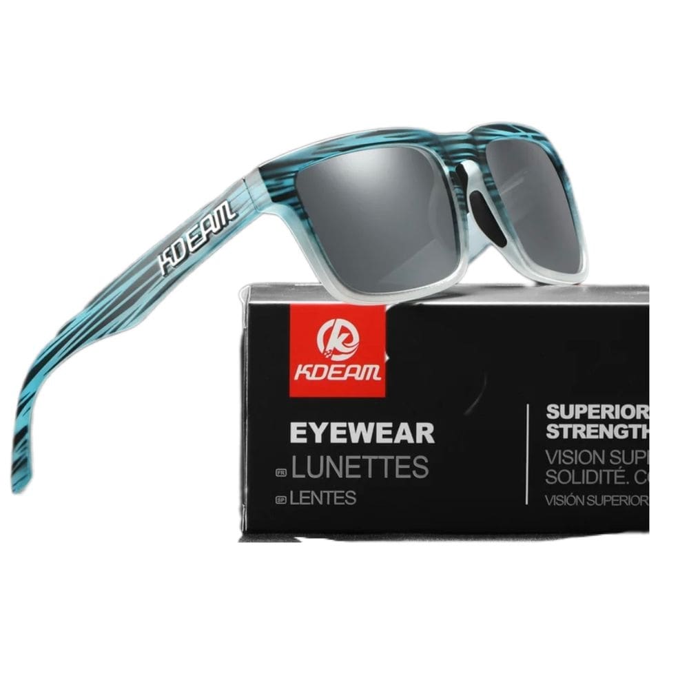 Óculos De Sol Esportivo Polarizado Kdeam C20 Smoked Grey