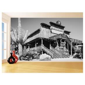 Papel De Parede 3D Cidade Antiga Vintage Retrô 3,5M Cda82