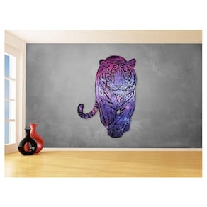 Papel De Parede 3D Animais Pop Art Tigre Felino 3,5M Pxa141