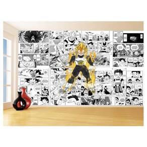 Papel De Parede 3D Dragon Ball Vegeta Anime 3,5M Dbz702