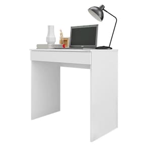 Mesa para Computador Alexia Branco Brilho - AJL