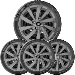 4X Calota Fiat Nova Strada Aro 14 Grafite 167Ca