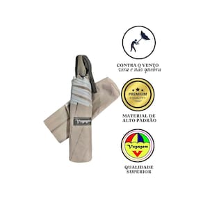 Guarda chuva voyagem abre fecha automático cinza 831l cinza
