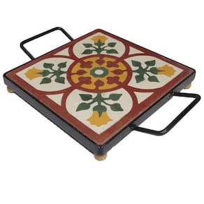Descanso De Panela Apoio De Mesa Ladrilho Hidráulico P- Travessa Ladrilho B2