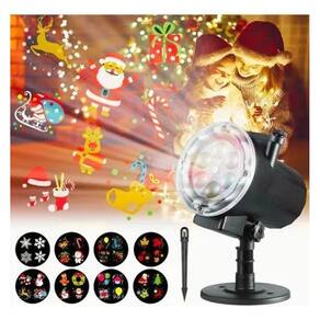 Projetor LED Natalino Holográfico 10W - Controle Remoto