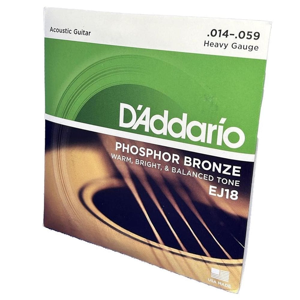 Encordoamento Violão Aço 14-59 Daddario Phosphor Bronze Ej18