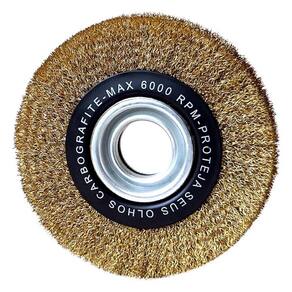 Escova de Aço Circular Ondulada 6" x 3/4" - Carbografite 012257612