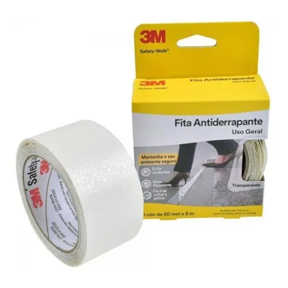 Fita Antiderrapante 50mm X 5m Transparente 3m