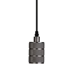 Pendente Taschibra Dot Metal Rock E27 Bivolt Preto Perolado