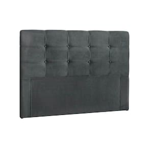 Cabeceira Cama Box Estofada Queen Queen Clean Plus Suede Cinza - Simbal