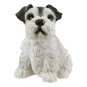 Cachorro Schnauzer Sentado 11.5cm - Animais Resina