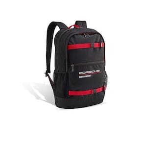 Mochila Porsche Motorsport 3 Collection Preta e Vermelha