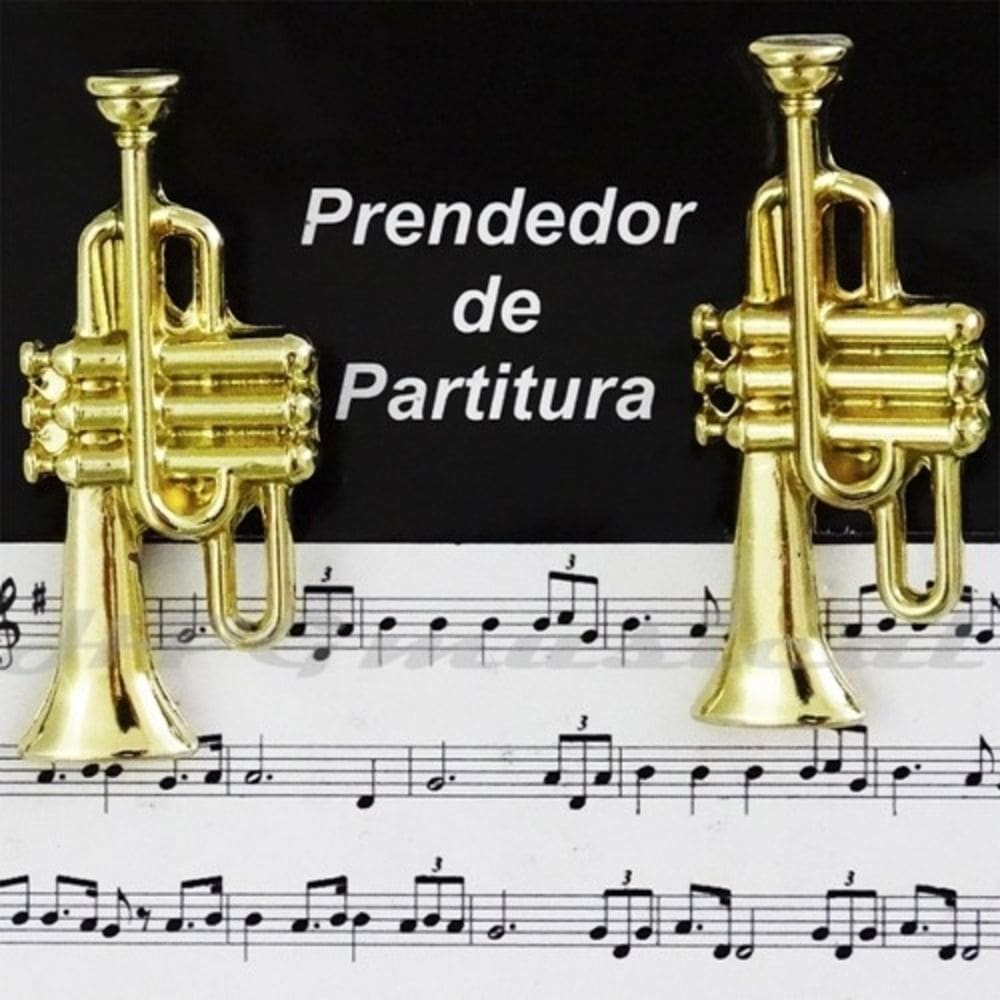 Prendedor De Partitura Clipets - Trompete