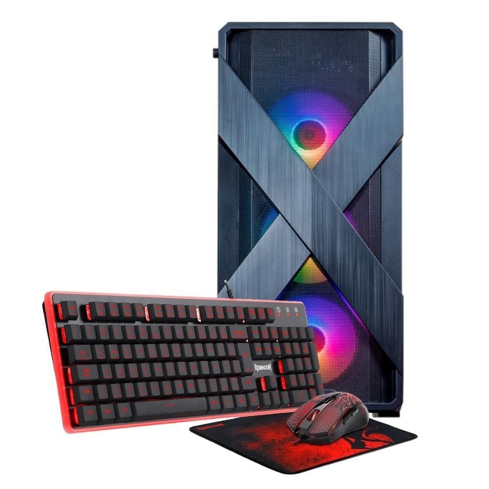 Pc gamer redragon i3 9100 gt1030 2gb memória 8gb ssd 240gb