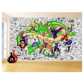 Papel De Parede Dragon Ball Goku Vegeta Anime 3,5M Dbz114