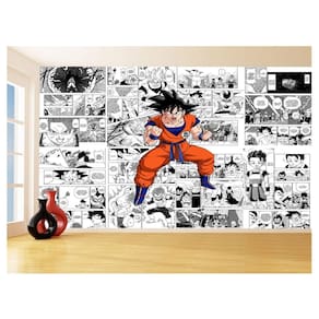 Papel De Parede Dragon Ball Goku Página Manga 3,5M Dbz626