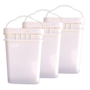 Balde plast 20l retang c alça p melado 4pçs