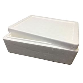 Caixa de isopor para alimento pescado 7kg isoterm 2 unds