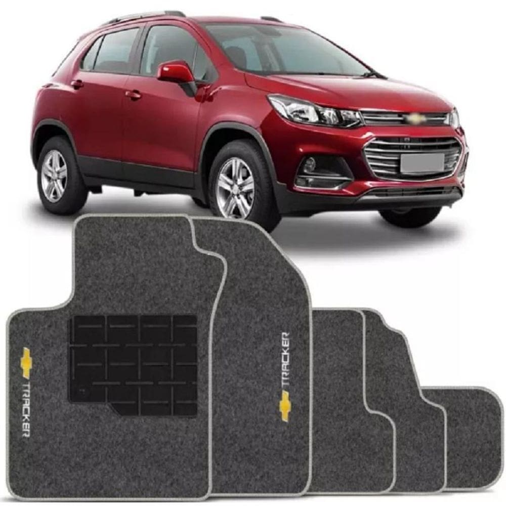 Tapete automotivo carpete com a base em pvc gm tracker