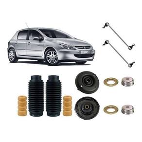 Kit coxim batente bieleta dianteira 307 2005 2006 2007 2008