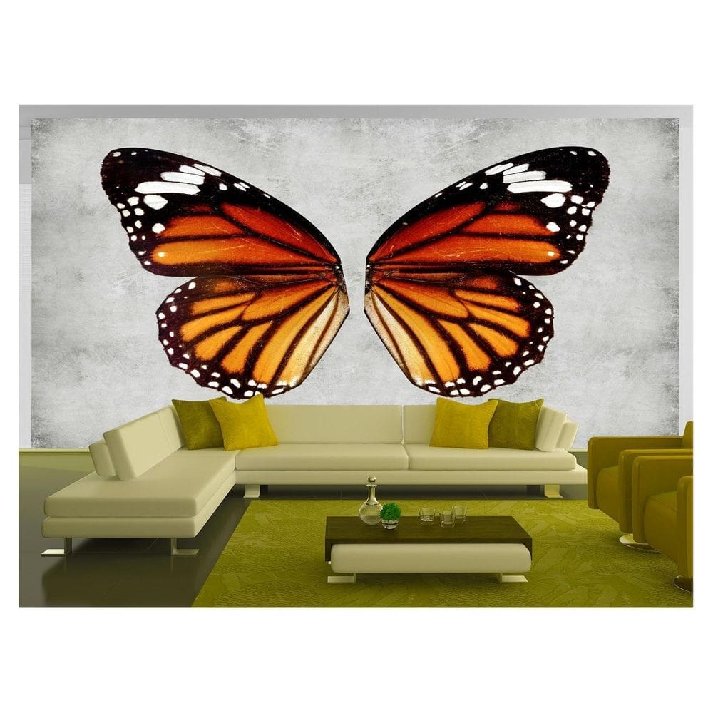 Papel De Parede 3D Arte Asas Selfie Insta Cores 3,5M Tra354