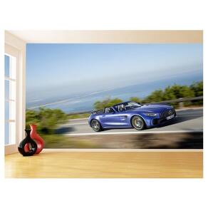 Papel De Parede 3D Carro Mercedes Gt Coupe Amg 3,5M Car241